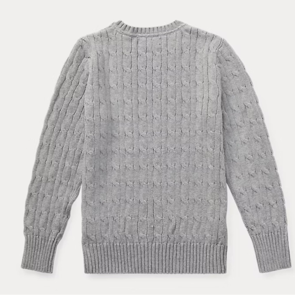 Polo by Ralph Lauren Gray Cable Knit Sweater - Picture 2 of 5